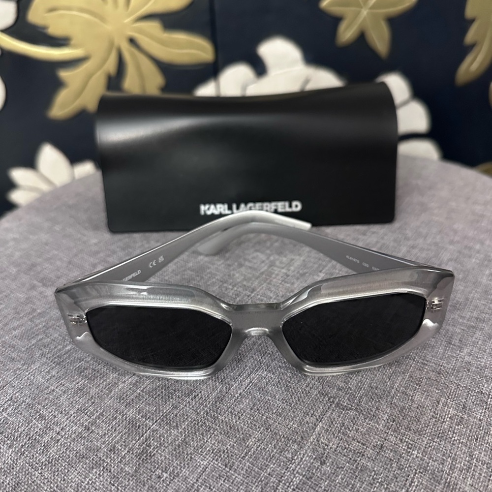 Karl Lagerfeld Silver Geometric Sunglasses